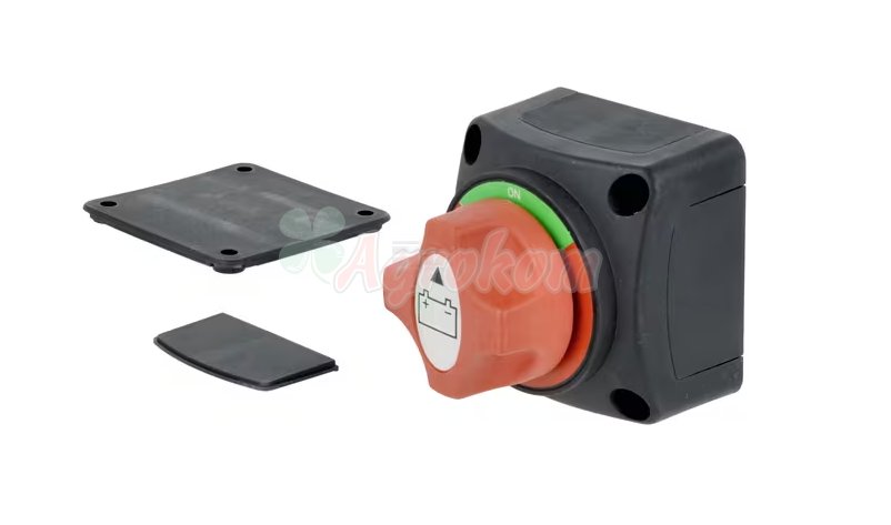 M10 12 / 24V 300A / 1000A квадратный черный выключатель питания батареи (5 сек.) IP54