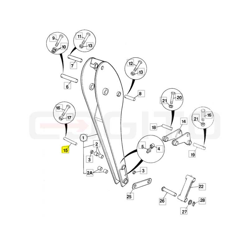 ШТИФТ КРЕПЛЕНИЯ DIPPER JCB ЭКСКАВАТОР-ПОГРУЗЧИК CVA