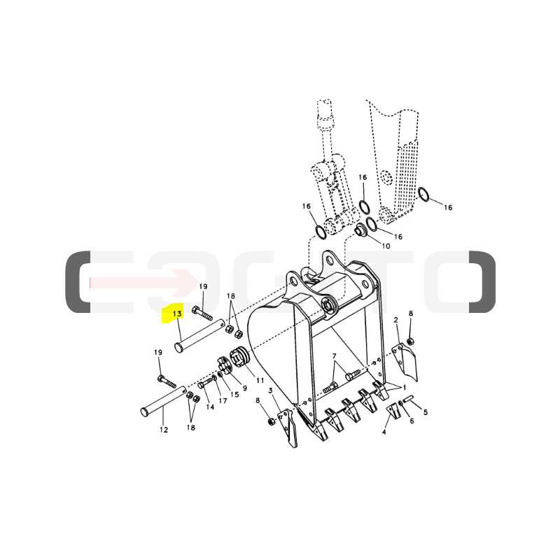ШТИФТ КОВША VOLVO ЭКСКАВАТОР СЕРИИ B C
