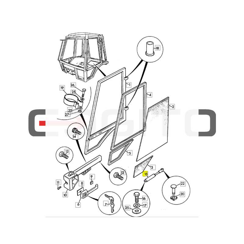 ДВЕРНОЙ ПРИВОД JCB ЭКСКАВАТОР-ПОГРУЗЧИК CVA