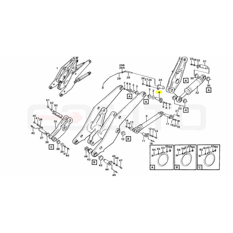 Штифт рычага LIFT VOLVO L180 L150
