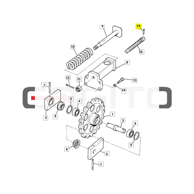 СТОПОРНЫЙ ШТИФТ НАТЯЖНОЕ КОЛЕСО JCB МИНИ-ЭКСКАВАТОР