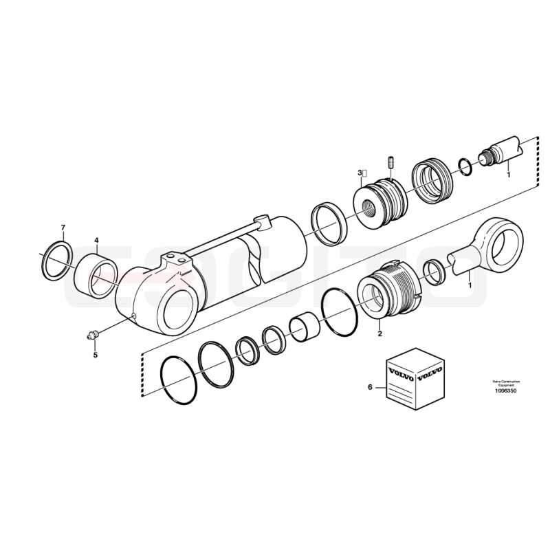 КОМПЛЕКТ УПЛОТНЕНИЙ ОПОРЫ VOLVO ЭКСКАВАТОР-ПОГРУЗЧИК CVA