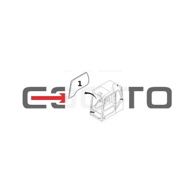 БОКОВОЕ СТЕКЛО ПРАВАЯ СТОРОНА КОЛЕСНЫЙ / ГУСЕНИЧНЫЙ ЭКСКАВАТОР VOLVO EC140B EW140B — фото 3