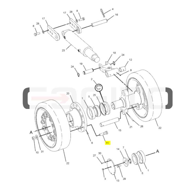 SZPILKA CATERPILLAR KOPARKA M318 ТЕЛЕМЕХАНИЗМ