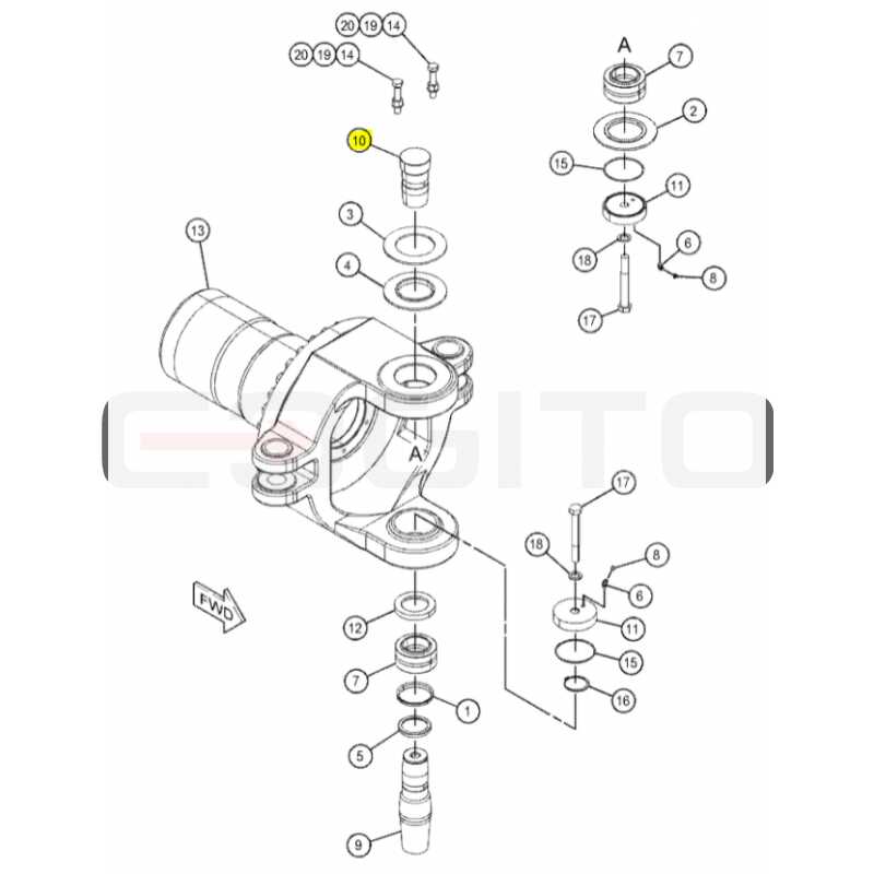 Штифт 70X145 Cat самосвал