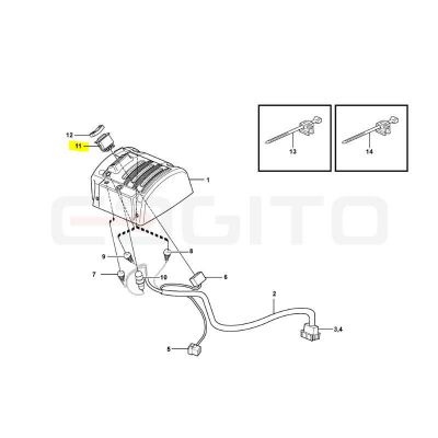 ПЕРЕКЛЮЧАТЕЛЬ OEM ЗАРЯДНОЕ УСТРОЙСТВО VOLVO L150F L220F — фото 3
