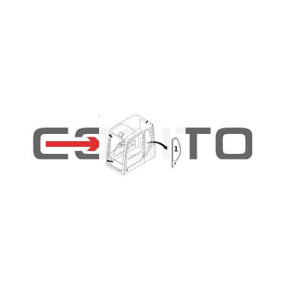 БОКОВОЕ СТЕКЛО ЗА ДВЕРЬЮ ЛЕВАЯ СТОРОНА ГУСЕНИЧНЫЙ / КОЛЕСНЫЙ ЭКСКАВАТОР VOLVO EC140B EW140B — фото 3