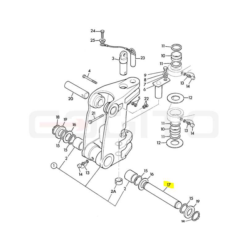 ШТИФТ КРЕПЛЕНИЯ ЗАДНЕГО РЫЧАГА JCB 3CX 4CX 5CX