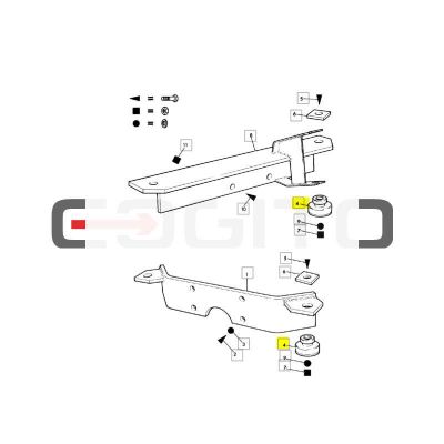 ПОДУШКА ДВИГАТЕЛЯ И КОРОБКА ПЕРЕДАЧ, JCB ЭКСКАВАТОР-ПОГРУЗЧИК, ТЕЛЕСКОПИЧЕСКИЙ ПОГРУЗЧИК — фото 3