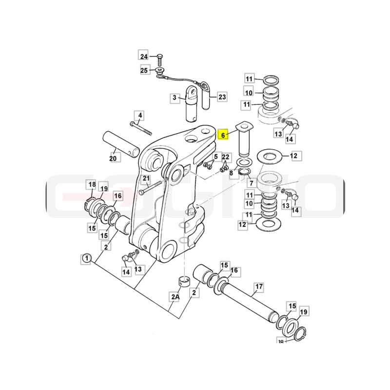 ШТИФТ ЗАДНЕЙ БАБКИ НИЖНИЙ ПОВОРОТ JCB ЭКСКАВАТОР-ПОГРУЗЧИК CVA
