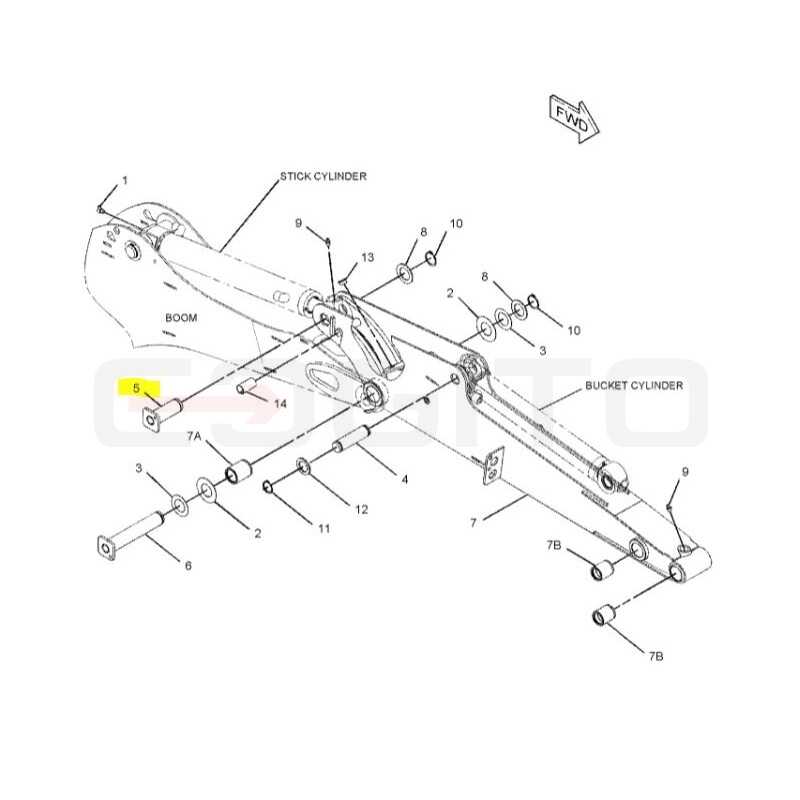 ПРИВОДНОЙ ШТИФТ МИНИ-ЭКСКАВАТОР CAT 301.6 301.8 C CVA