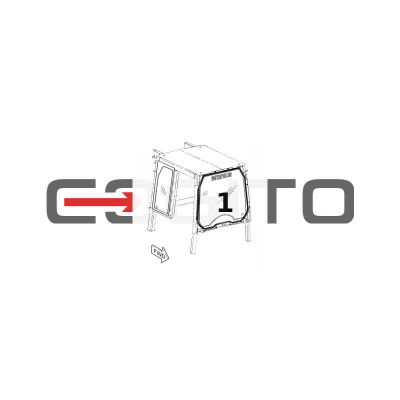 ВЕТРОВОЕ СТЕКЛО ЛАМИНИРОВАННОЕ ШЕЛКОГРАФИЯ ГУСЕНИЧНЫЙ ПОГРУЗЧИК CAT 953K 963D XL — фото 4