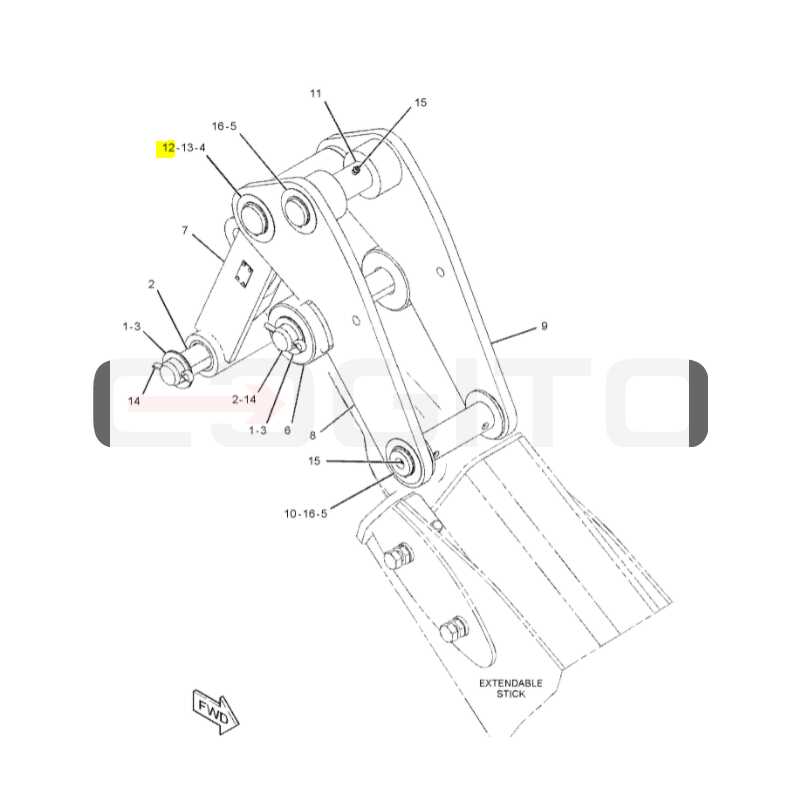 ШТИФТ CVA ЭКСКАВАТОР-ПОГРУЗЧИК CAT 422E