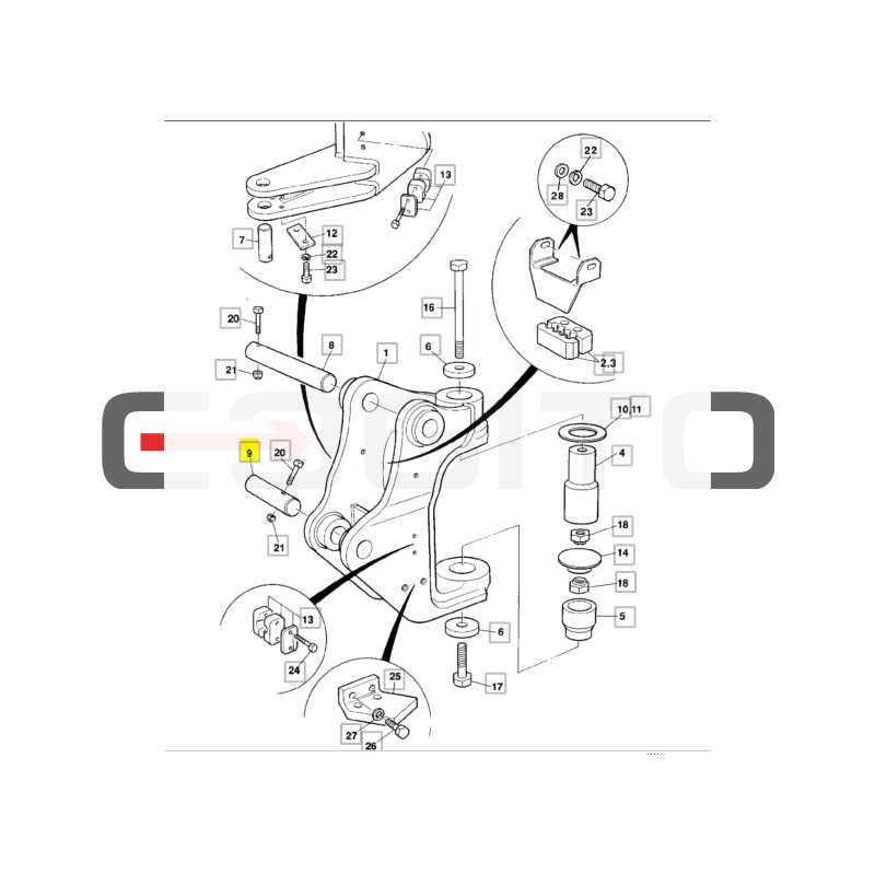 ШТИФТ CVA ПРИВОДА BOOM JCB МИНИ-ЭКСКАВАТОР