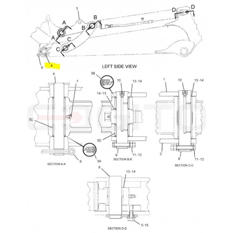 CVA штифт крепления ковша CAT - 304