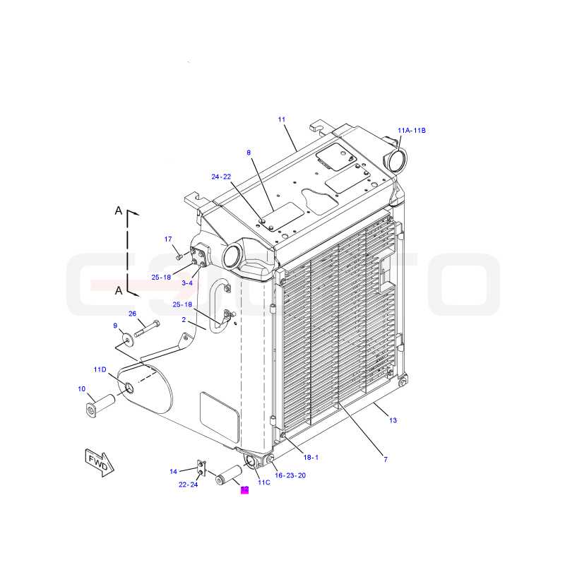 Штифт 50X145 Cat бульдозер
