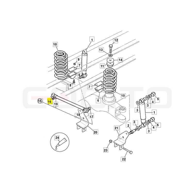 РЕМКОМПЛЕКТ СТЕРЖНЯ ROTA JCB FASTRAC