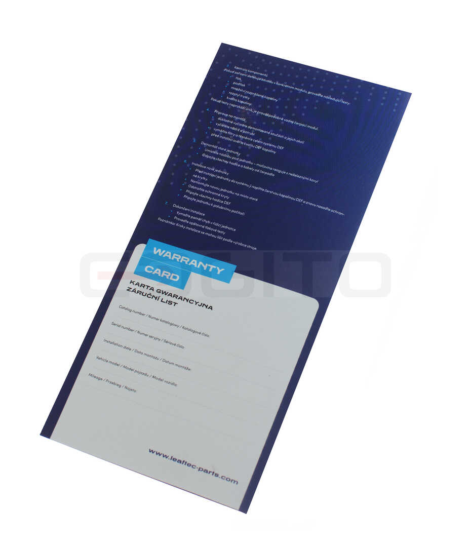 КЛАПАН EGR ADBLUE 24V LEAFTEC CAT