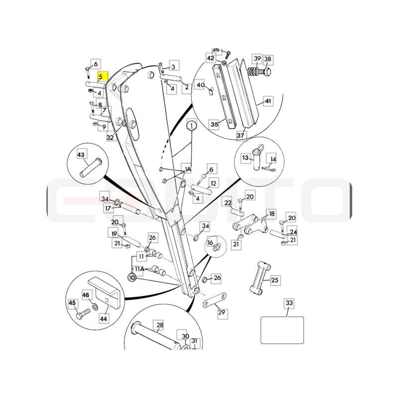 Штифт привода JCB экскаватор-погрузчик 50x277