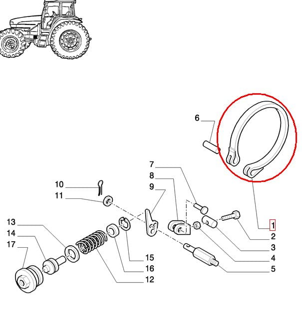 ЛЕНТА СЦЕПЛЕНИЯ ВАЛА ВОМ NEW HOLLAND CASE STEYR 83956644-47124034