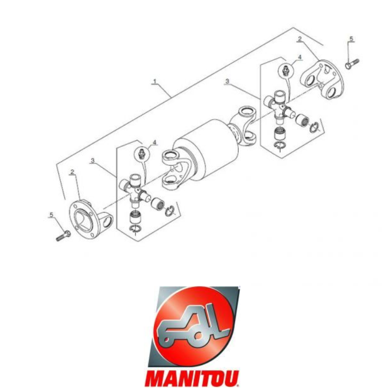 ПРИВОДНОЙ ВАЛ МУФТА ВИБРАЦИОННЫЙ ДЕМПФЕР MANITOU L = 300 ММ