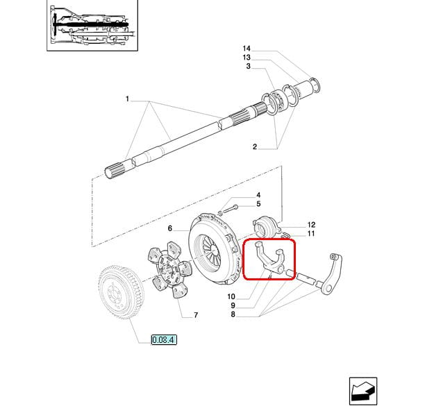 ВИЛКА NEW HOLLAND CASE 5149612
