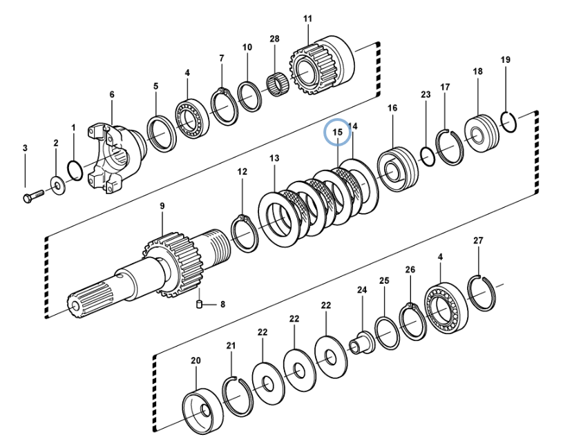 ДИСК КОРОБКИ ПЕРЕДАЧ ПЕРЕДНЕГО ПРИВОДА VOLVO BL60 BL61