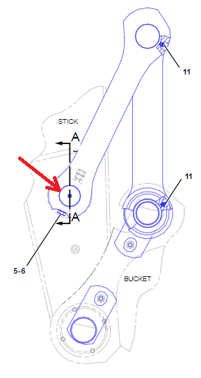 Штифт ковша 70X445 CAT 318 320 1269461