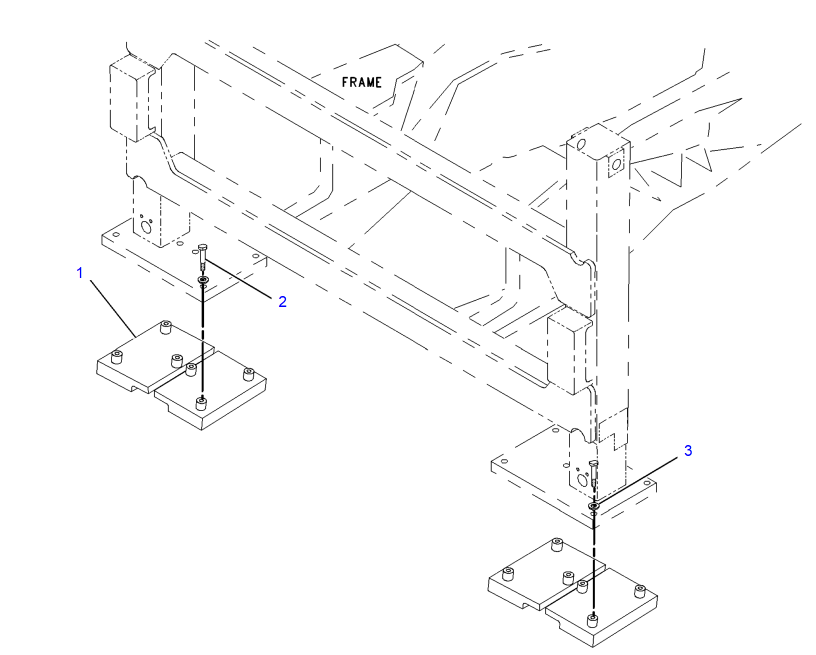 РЕЗИНОВАЯ ОПОРА ДЛЯ НОГ CAT 428 432 1667870