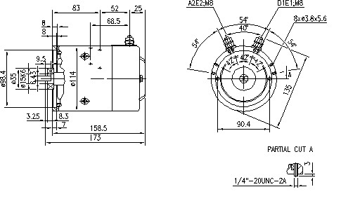 ДВИГАТЕЛЬ ИСКРА 24V 2.2 KW 11.212.624 AMJ5183