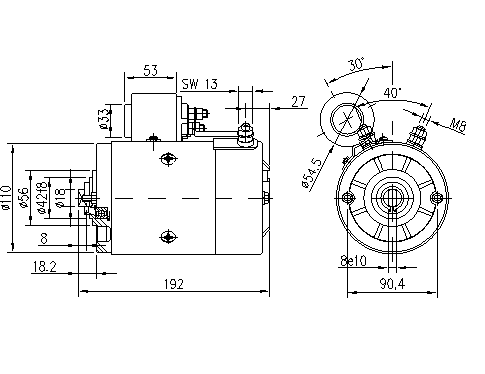 ДВИГАТЕЛЬ ИСКРА 12V 1.6 KW 11.212.737 AMJ5197