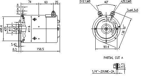 ДВИГАТЕЛЬ ИСКРА 24V 2.2 KW 11.212.076 AMJ5266