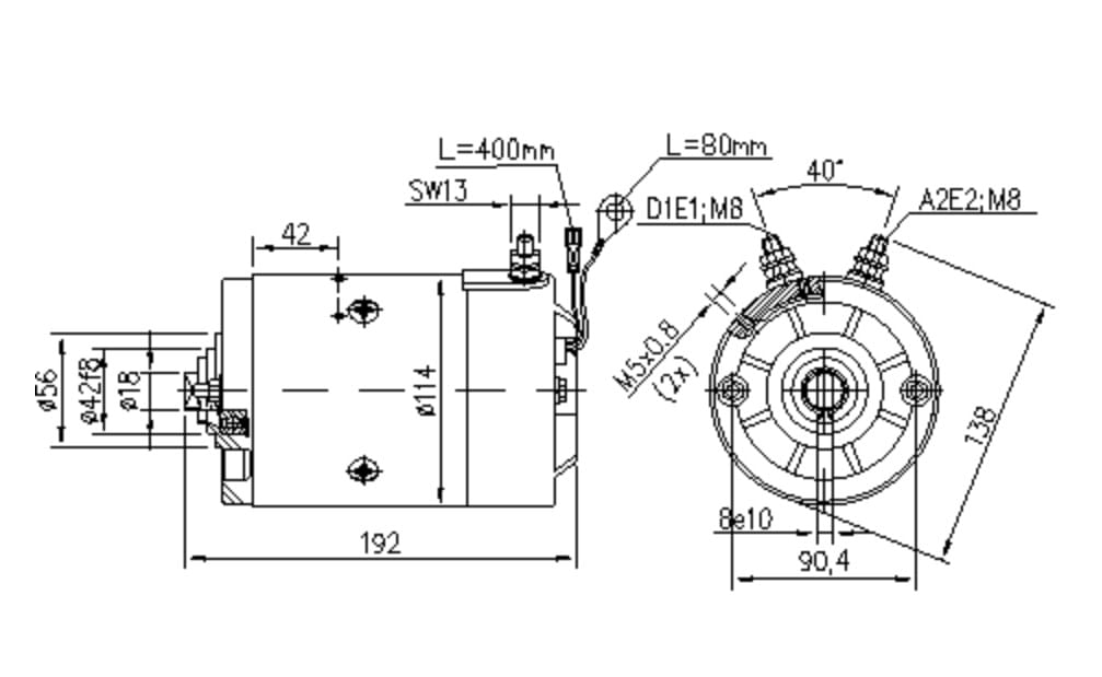 Двигатель Искра 24V 5.5 kW 11.214.210 AMP5610