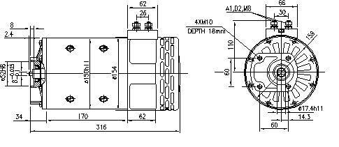 ДВИГАТЕЛЬ SPARK 24V 3.0 KW 11.214.269 AMP4661