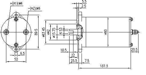 ДВИГАТЕЛЬ ИСКРА 24V 0.8 KW 11.212.148 AME1593
