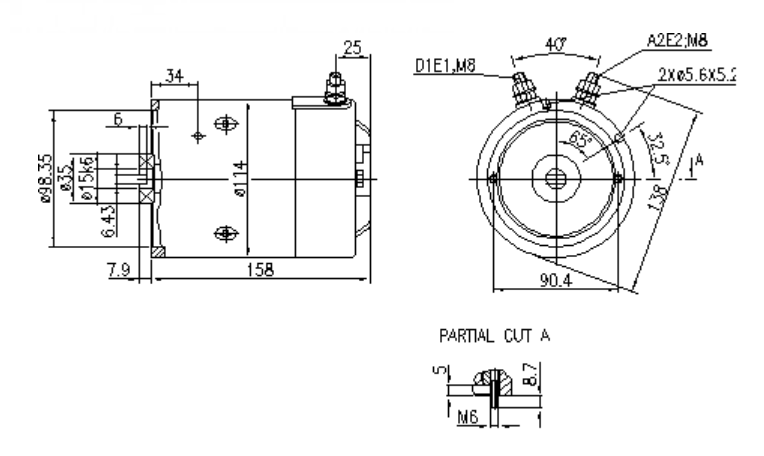ДВИГАТЕЛЬ ИСКРА 24V 2.2 KW AMJ5803 11.216.079 IM0270
