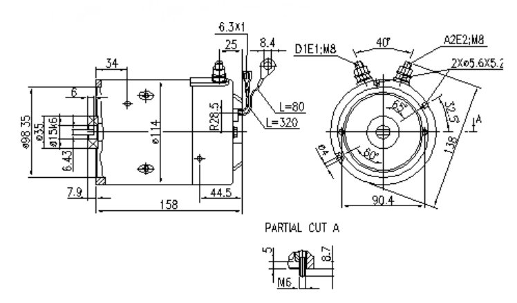 ДВИГАТЕЛЬ ИСКРА 12V 1.6 KW AMJ5862 11.216.144 IM0352