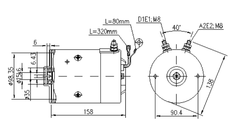 ДВИГАТЕЛЬ ИСКРА 24V 2.2 KW AMJ5866 11.216.164 IM0361