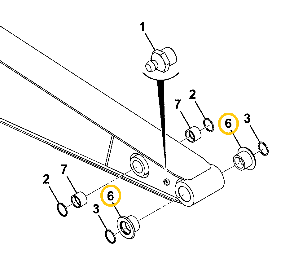 ВТУЛКА НАКОНЕЧНИКА РУКИ JCB JS200 JS220 JS235