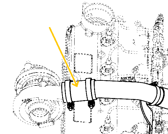 ШЛАНГ ТУРБИНЫ JCB 527 531 536 541 550 И ДРУГИЕ