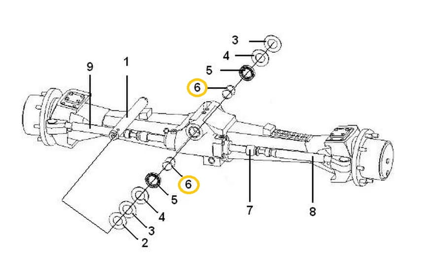 ВТУЛКА ПОДВЕСКИ МОСТА CAT 428 C D E