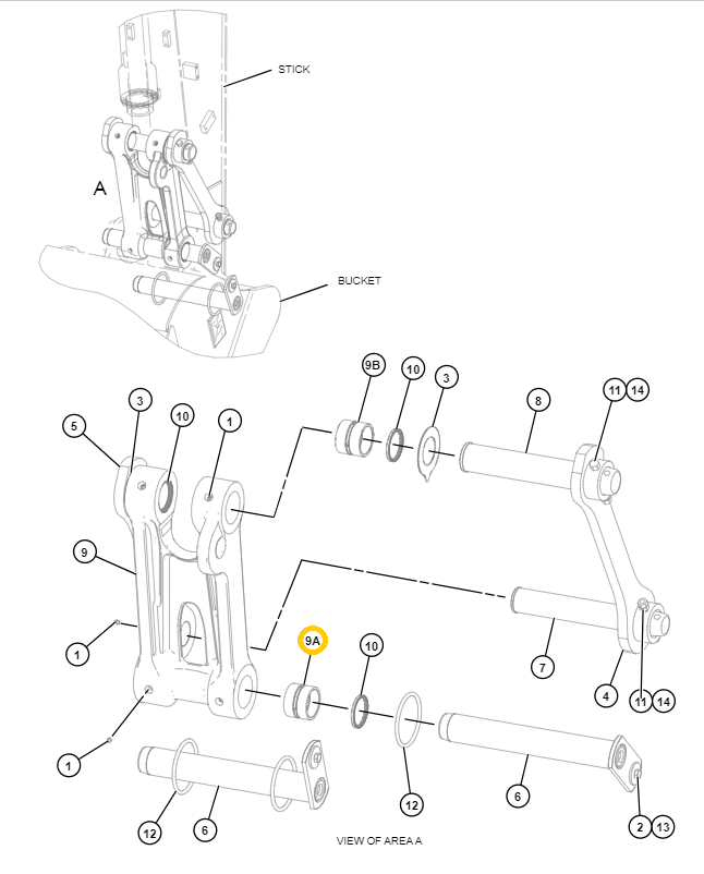 ВТУЛКА МУФТЫ ЗАКРЫТИЯ КОВША CAT 315 318 320 322 323 И ДРУГИЕ