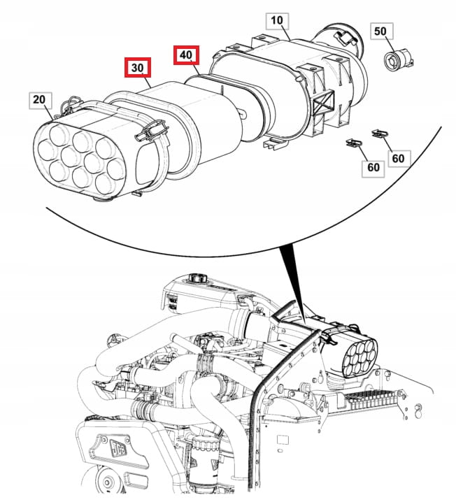 Воздушные фильтры комплект JCB 333 / D2696 + 32/925683