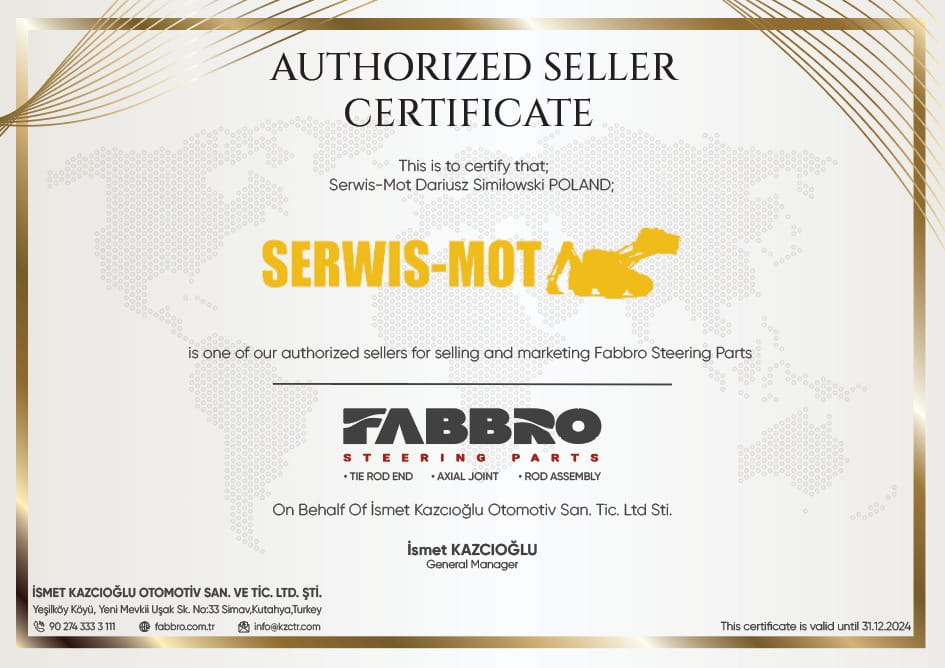 Рулевая тяга LH CAT M314 M316 2430909 FABBRO