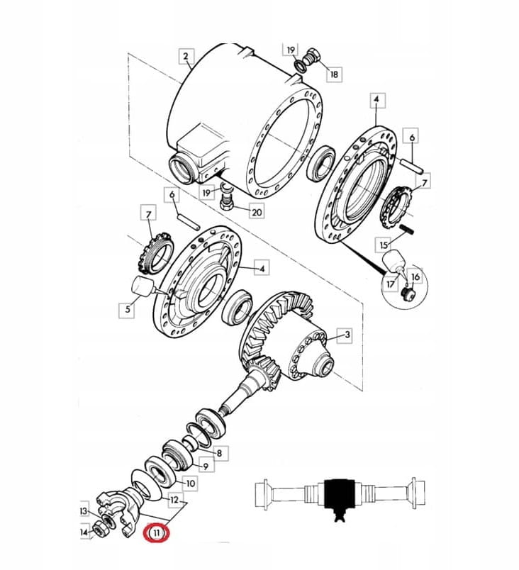 ФЛАНЕЦ YOKA JCB 3CX 4CX 450/27200