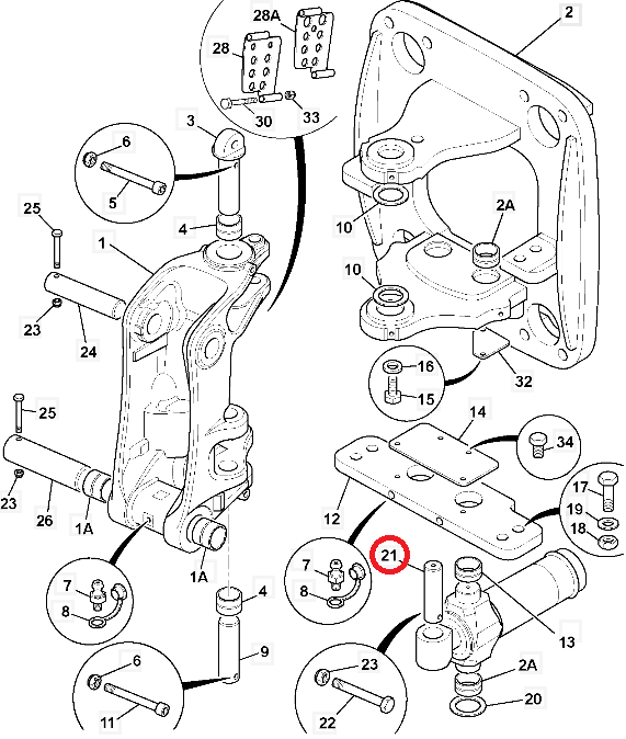 ШТИФТ ПРИВОДА ВРАЩЕНИЯ JCB 2CX 3CX 811/90300