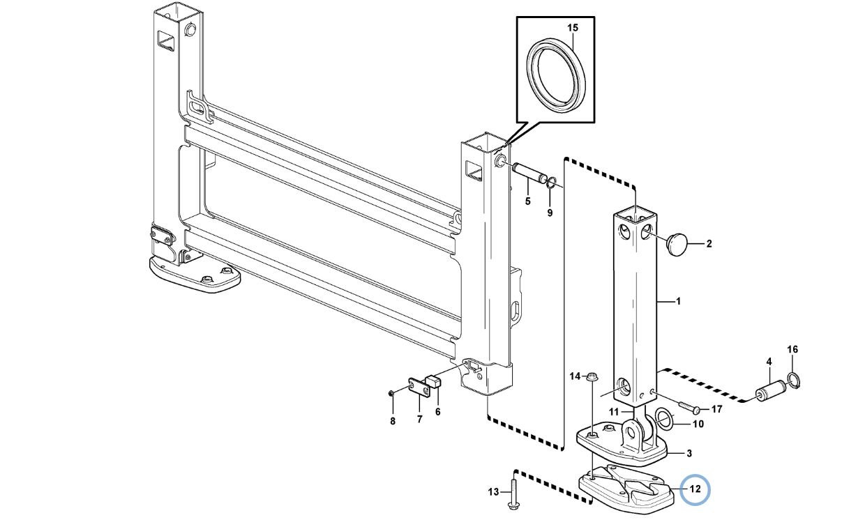 РЕЗИНОВЫЕ НОЖКИ VOLVO BL61 BL71 OEM
