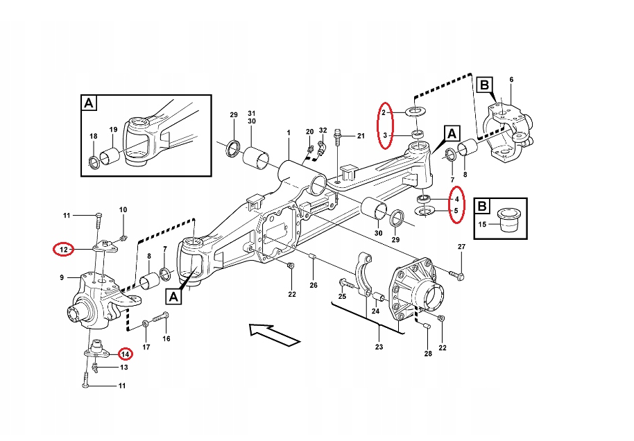 КОМПЛЕКТ ШАРНИРНОГО СОЕДИНЕНИЯ MF MASSEY FERGUSON
