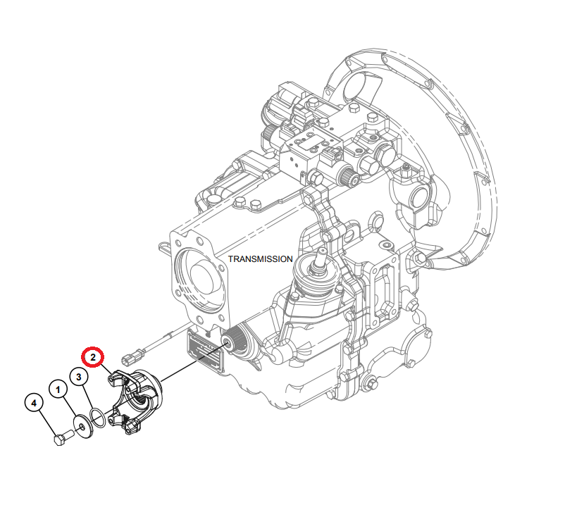 ФЛАНЕЦ КОРОБКИ ПЕРЕДАЧ CAT TH330B TH460B
